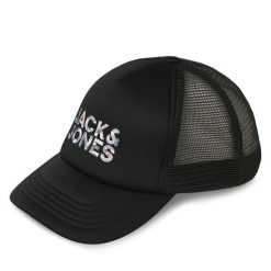Czapka z daszkiem Jack&Jones. Czarne czapki z daszkiem Jack&Jones, bez wzorów. Za 49.99 zł.