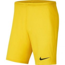 Męskie Spodenki Dry Park III. Żółte szorty Nike, m, bez wzorów, sportowe. Za 102.99 zł.