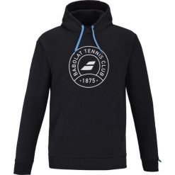 Bluza tenisowa męska Babolat Exercise Hood Sweta z kapturem. Czarne bluzy BABOLAT, m, bez wzorów, z kapturem. Za 249.99 zł.