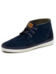 Natural world Skórzane trzewiki w kolorze granatowym rozmiar: 46. Niebieskie botki sznurowane natural world, bez wzorów, bez obcasa, bez zapięcia. Za 117.99 zł.