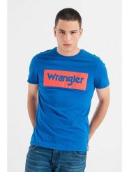 Wrangler Koszulka w kolorze niebieskim rozmiar: XL. Niebieskie bezrękawniki Wrangler, xl, bez wzorów, z bawełny, bez kołnierzyka, bez ramiączek. Za 56.99 zł.