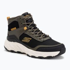 Buty turystyczne męskie SKECHERS Hillcrest 2.0 Woodrock Peak. Zielone buty turystyczne Skechers, bez wzorów, bez zapięcia, wspinaczkowe, skechers sport. Za 279.99 zł.