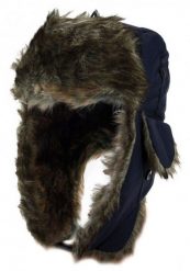 Zimowa Czapka z Futerkiem i Nausznikami – Granatowa, Pako Jeans. Niebieskie czapki zimowe Pako Jeans, bez wzorów, z jeansu. Za 49.00 zł.