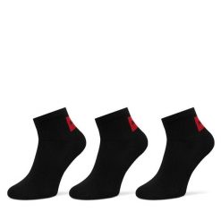 Skarpety krótkie HUGO. Czarne skarpety Hugo, bez wzorów. Za 89.99 zł.