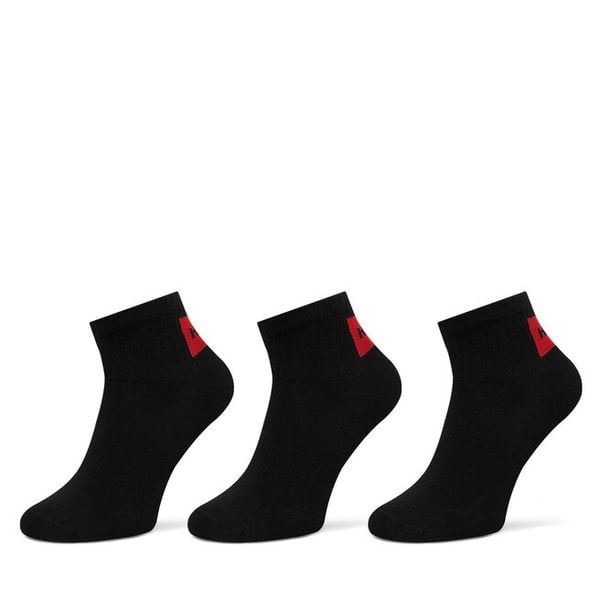 Skarpety krótkie HUGO. Czarne skarpety Hugo, bez wzorów. Za 89.99 zł.