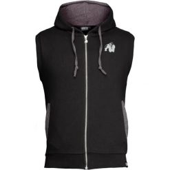 Bluza z kapturem i zamkiem błyskawicznym Gorilla Wear Springfield. Czarne bluzy z kapturem GORILLA WEAR, l, bez wzorów, z materiału, z kapturem. Za 253.65 zł.