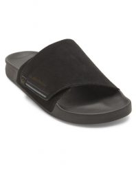 Sandały wsuwane dla Mężczyzn RIVI Czarny. Czarne sandały Quiksilver, z gumy, bez zapięcia. Za 179.99 zł.