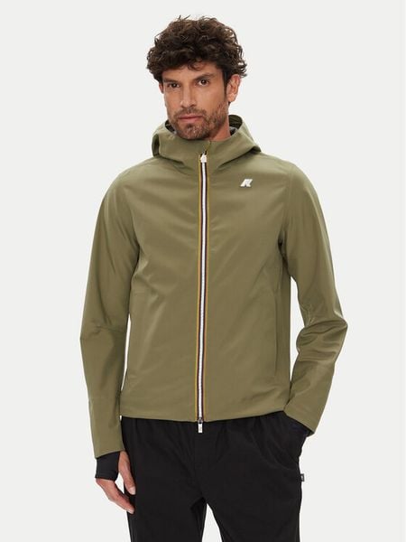 K-Way Kurtka przeciwdeszczowa Jacko K5123GW Zielony Regular Fit. Zielone kurtki K-Way, l, bez wzorów, z syntetyku, bez kaptura. Za 799.99 zł.