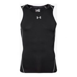 Under Armour Tank Hg Tank , czarny, rozmiar XL. Czarne odzież kompresyjna Under Armour, s, bez wzorów, z materiału, do biegania. W wyprzedaży za 89.99 zł.