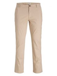 Jack & Jones Spodnie chino w kolorze beżowym rozmiar: W33/L34. Brązowe eleganckie spodnie Jack & Jones, l. Za 94.95 zł.