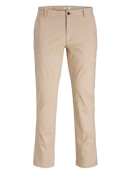 Jack & Jones Spodnie chino w kolorze beżowym rozmiar: W33/L34. Brązowe eleganckie spodnie Jack & Jones, l. Za 134.95 zł.