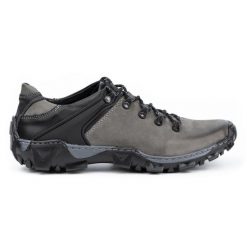KENT Męskie buty trekkingowe 116 szare. Szare trekkingi bez wzorów, z jeansu, bez zapięcia. Za 351.82 zł.