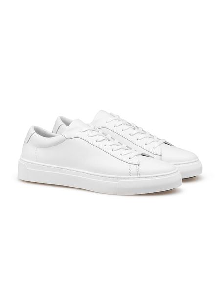 LLOYD Skórzane sneakersy w kolorze białym rozmiar: 45. Białe buty sportowe casual Lloyd, bez wzorów, bez zapięcia. Za 327.87 zł.