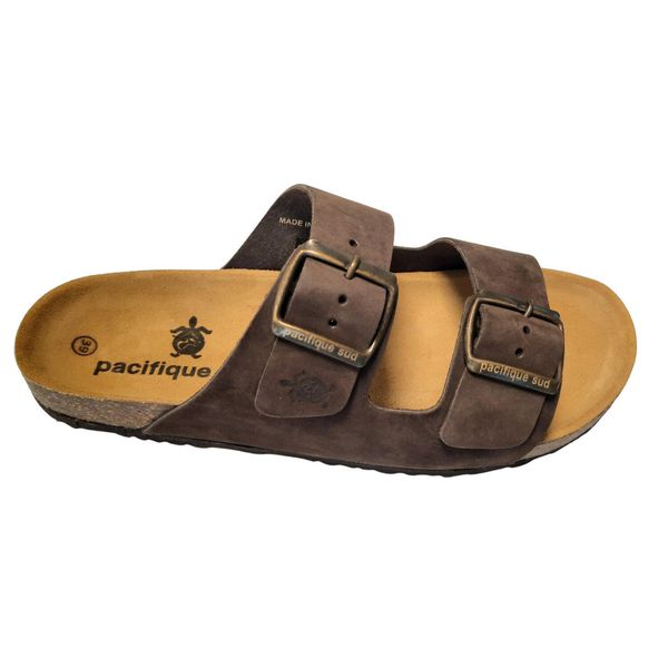 Klasyczne klapki unisex. Brązowe klapki PACIFIQUE SUD. Za 252.50 zł.