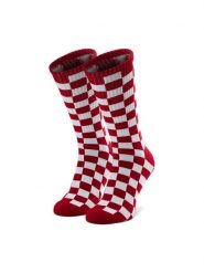 Vans Skarpety Wysokie Męskie Checkerboard Crew VN0A3H3ORLM1 Czerwony. Czerwone skarpety Vans, bez wzorów, z materiału. Za 49.99 zł.