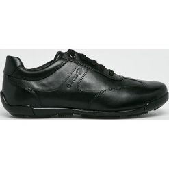 Geox - Buty. Czarne buty sportowe casual Geox, bez wzorów, z materiału, z okrągłym noskiem, bez zapięcia. W wyprzedaży za 269.90 zł.