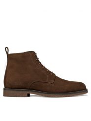 Geox Trzewiki U Claudio U6658A 00022 C6006 Brązowy ciemny. Brązowe botki sznurowane Geox, bez wzorów, ze skóry, bez obcasa, bez zapięcia. Za 549.99 zł.