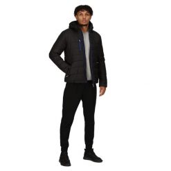 Kurtka Ocieplana Męska Produkt Termiczny. Czarne kurtki Regatta, l, bez wzorów, z materiału, z kapturem. Za 246.99 zł.