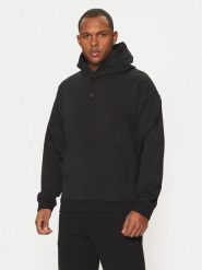 HUGO Bluza Dagarito 50521429 Czarny Relaxed Fit. Czarne bluzy Hugo, m, bez wzorów, z bawełny, bez kaptura. Za 799.99 zł.