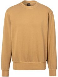 BOSS Orange Bluza w kolorze karmelowym rozmiar: S. Brązowe bluzy BOSS Orange, s, bez wzorów, z bawełny, bez kaptura. Za 291.93 zł.