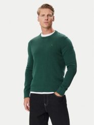 Tommy Jeans Sweter DM0DM21787 Zielony ciemny Regular Fit. Zielone swetry rozpinane Tommy Jeans, m, bez wzorów, z bawełny, bez kołnierzyka, bez ramiączek. Za 369.99 zł.