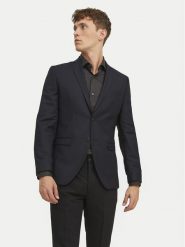 Jack&Jones Marynarka Solaris 12141107 Czarny Slim Fit. Czarne garnitury Jack&Jones, do pracy, m, bez wzorów, z syntetyku, biznesowe. Za 459.99 zł.