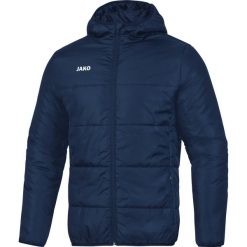 Kurtka puchowa Jako Stepp Basic. Niebieskie kurtki JAKO, m, bez wzorów, z materiału, z kapturem. Za 251.55 zł.