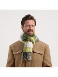 TRAVELIN' Szal w kolorze czarno-żółto-kremowym rozmiar: onesize. Brązowe szaliki Travelin', bez wzorów, z materiału. Za 173.99 zł.