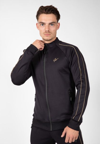 Kurtka z dresu Gorilla Wear Wenden. Czarne kurtki GORILLA WEAR, m, bez wzorów, z dresówki, bez kaptura. Za 255.15 zł.