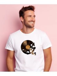 WOOOP Koszulka "Autumn Song" w kolorze białym rozmiar: L. Białe bezrękawniki Wooop, l, bez wzorów, z bawełny, bez kołnierzyka, bez ramiączek. Za 56.99 zł.