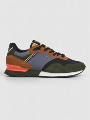 Pepe Jeans FOOTWEAR Sneakersy "London Mood" w kolorze oliwkowo-jasnobrązowym rozmiar: 44. Brązowe buty sportowe casual Pepe Jeans FOOTWEAR, bez wzorów, z jeansu, bez zapięcia. Za 197.45 zł.