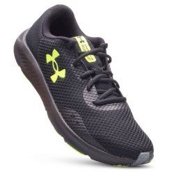 Buty do biegania męskie UNDER ARMOUR Pursuit 3. Czarne buty do biegania Under Armour, bez wzorów, bez zapięcia, do biegania. Za 279.00 zł.