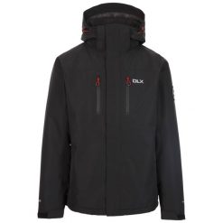 Dlx Oswarm - Męski strój Dlx Rain Jkt Black. Czarne kurtki przeciwdeszczowe DLX, m, bez wzorów, bez kaptura. Za 570.05 zł.