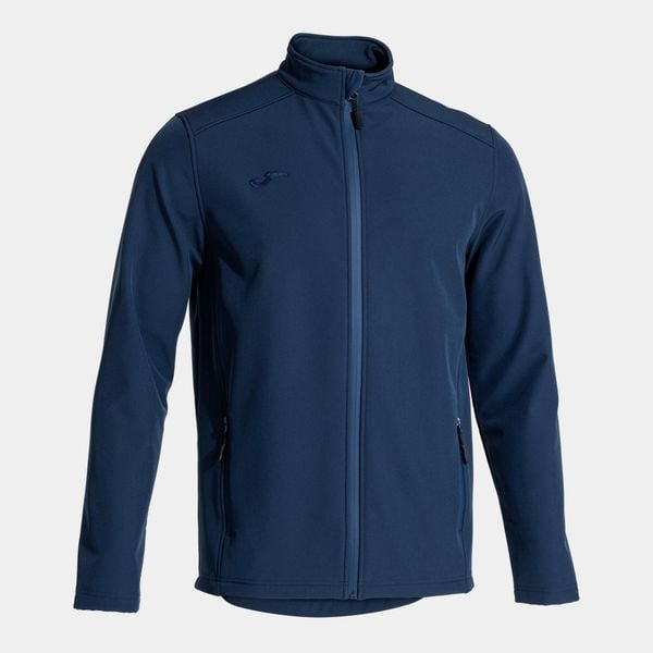 Kurtka sportowa męska Basilea II Softshell Jacket. Niebieskie kurtki softshell Joma, m, bez wzorów, z elastanu, bez kaptura. Za 159.99 zł.