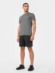4F Spodenki treningowe szybkoschnące męskie XL. Czarne krótkie spodenki sportowe 4F, m, bez wzorów, z gumy. W wyprzedaży za 39.99 zł.