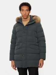 Hetregó Kurtka puchowa Parker 8N436M Zielony Regular Fit. Zielone kurtki Hetregó, m, bez wzorów, z puchu, bez kaptura. Za 1,699.00 zł.