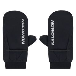 Rękawiczki Salomon. Czarne rękawiczki Salomon, bez wzorów. Za 169.99 zł.