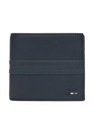 BOSS Mały Portfel Męski Ray RFID 50542403 Granatowy. Niebieskie portfele Boss, bez wzorów, ze skóry. Za 439.99 zł.