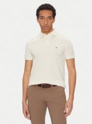 Tommy Hilfiger Polo 1985 MW0MW17770 Beżowy Regular Fit. Brązowe koszulki polo Tommy Hilfiger, m, bez wzorów, z bawełny, bez kołnierzyka, bez ramiączek. Za 249.99 zł.