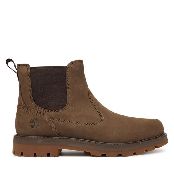 Sztyblety Timberland. Brązowe sztyblety Timberland, bez wzorów, bez obcasa, bez zapięcia. Za 779.99 zł.