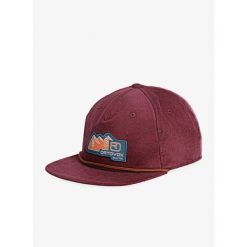 Czapka z daszkiem Ortovox Vintage Badge Cap - winetasting. Czerwone czapki z daszkiem ORTOVOX, bez wzorów. Za 156.99 zł.