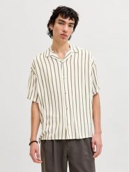 Jack & Jones Koszula Jeff 12288853 Beżowy Relaxed Fit. Brązowe koszule Jack & Jones, m, bez wzorów, z wiskozy, bez kołnierzyka, bez ramiączek. Za 119.99 zł.