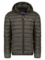 Geographical Norway Kurtka pikowana w kolorze khaki rozmiar: S. Brązowe kurtki Geographical Norway, s, bez wzorów, bez kaptura. Za 126.15 zł.