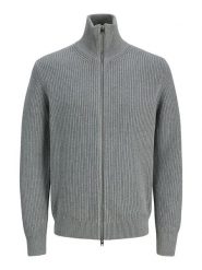 Jack & Jones Kardigan w kolorze szarym rozmiar: L. Szare swetry rozpinane Jack & Jones, l, bez wzorów, z bawełny, bez kołnierzyka, bez ramiączek. Za 152.99 zł.
