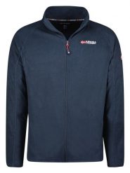 Geographical Norway Kurtka polarowa "Tug" w kolorze granatowym rozmiar: S. Niebieskie kurtki Geographical Norway, s, bez wzorów, z materiału, bez kaptura. Za 66.31 zł.