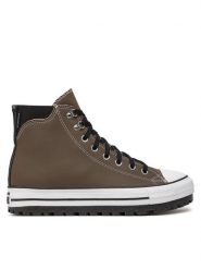 Converse Trzewiki Chuck Taylor All Star City Trek A05576C Brązowy. Brązowe botki sznurowane Converse, bez wzorów, ze skóry, bez obcasa, bez zapięcia. Za 569.99 zł.