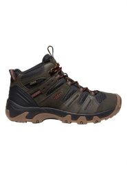 Keen Botki turystyczne "Headout" w kolorze czarno-oliwkowym rozmiar: 45. Brązowe buty trekkingowe Keen, bez wzorów, z materiału, bez zapięcia. Za 283.08 zł.