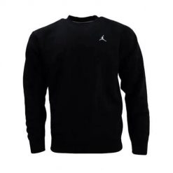Bluza sportowa męska Nike Air Jordan. Czarne bluzy bez kaptura Nike, m, bez wzorów, z bawełny, bez kaptura. Za 399.99 zł.