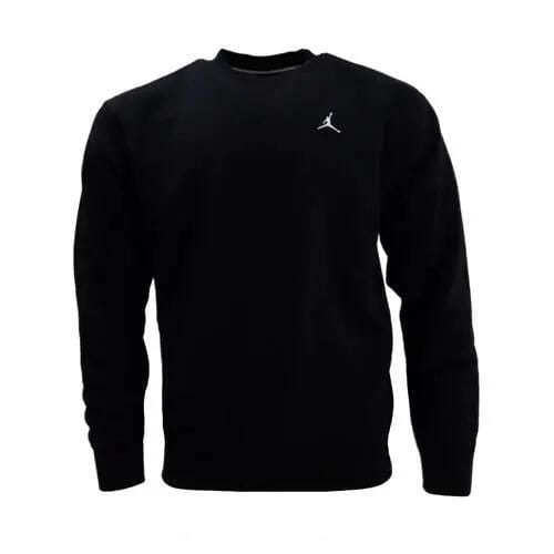 Bluza sportowa męska Nike Air Jordan. Czarne bluzy bez kaptura Nike, m, bez wzorów, z bawełny, bez kaptura. Za 399.99 zł.