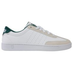 Sneakersy męskie K-swiss COURT BALBOA na co dzień białe (04735-168-M). Białe buty sportowe casual K-SWISS, na lato, bez wzorów, bez zapięcia. Za 179.00 zł.